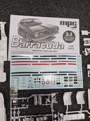1969 69 Plymouth Barracuda 1/25 Scale Model Drag Racing Junkyard Builder #2