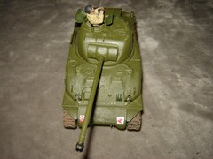 Built Tank w/Driver Long Barrel 6-1/2 inches long Well Built & Painted Ex Cond