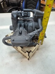 BMW – Ural Boxer Engine replica 1:6 or 1:12 scale with/wo wood stand assembled