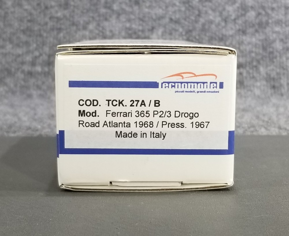 Tecnomodel 1/43 Scale Kit Ferrari 365 P2/3 Drogo Road Atlanta 1968 Tec. 27A