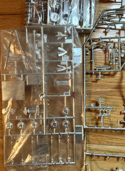 Vintage Model Car Chrome Parts Lot Sprues Trees Original Bags AMT MPC Monogram