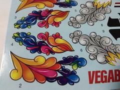 1976 Chevy Vega Funny Car 1/25 waterslide decal sheet Vegabond super sweet retro
