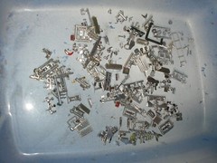 1/25 or 1/24 ? Lot of Car & Truck Chrome Parts for parts or restore Free SH