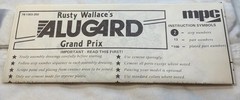 Rusty Wallace Alugard Grand Prix Nascar Vintage Model Kit By MPC