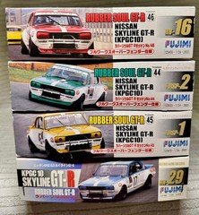 *SUPER RARE BUNDLE* 1/24 Fujimi Rubber Soul Nissan Skyline GT-R KPGC-10 Set