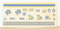 Model kit Decal Sheet Misc unused P8