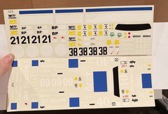 2 Fred Cady Decals # 101 & 103 Ferrari Racing Decal US Seller