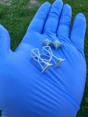 1/24 1/25 3D Resin Funny Car Twin Parachutes Scale Model Part
