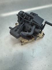 BMW – Ural Boxer Engine replica 1:6 or 1:12 scale with/wo wood stand assembled