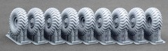 ZIL-135 I-159 Ordinary Wheel Set for Trumpeter 1/35 ScaleX WM-35040