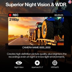 V1-4K Ultra HD GPS Dash Cam 2.4? LCD, Wi-Fi, 170° Wide Angle, G-Sensor, WDR,