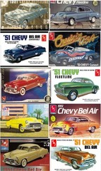1951 Chevrolet Bel Air DECAL SHEET from AMT 51 Chevy 1:25 Model Kit FLAME DECALS