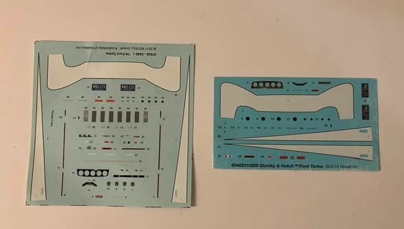 Revell Starsky and Hutch 1/25 decals USED PLZ READ