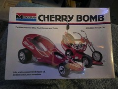 Vintage 95 Cherry Bomb Turbine Powered Show Rod, Chopper And Trailer NEW SEALED