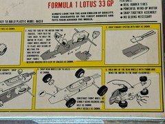 RARE VINTAGE AHM Wind Up Motorized Lotus 33 GP 1:32 Scale Model Kit