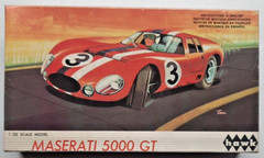 MASERATI 5000 GT Vintage 1965 1/32 Scale Plastic Model Slot Car Body Kit HAWK 04
