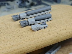 1/350/400/700 China Dongfeng 5c missile transport vehicle set Unpainted