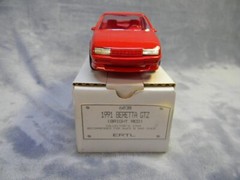 AMT 1/25 SCALE 1991 DEALER PROMO CAR CHEVY BERETTA GTZ BRIGHT RED -MIB