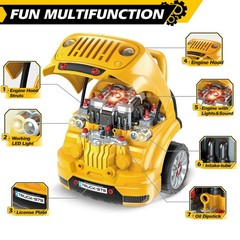 Jumlys Toys for 3, 4, 5, 6, 7, 8 Years Old 16 x 14.5 x 18.25 inches, Yellow