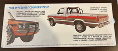 AMT FORD COURIER MINIVAN PICK UP 2WD MINI TRUCK 1/25 PLASTIC MODEL CAR KIT F/S