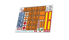 Exterior Signs 1/24 Photo Etch Detail Set Truck Model Accessories for Diorama