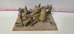 Tamiya 1/35 WWII German 88mm Flak 36/37 DAK Afrika Korps Built Model Diorama