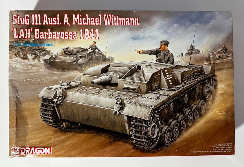 Dragon 9031 1/35 Scale StuG III Ausf. A w/PE, Panzer Ace Michael Wittmann – 1996