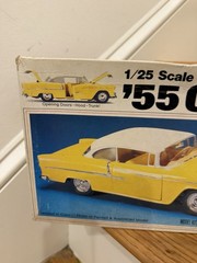 Partially assembled Revell ’55 Chevy California Classic Kit