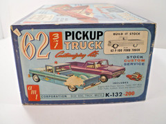 ONLY ISSUE AMT 1962 FORD F100 PICK UP TRUCK 1/25 MODEL KIT 3-n-1 KIT K-132 MIB