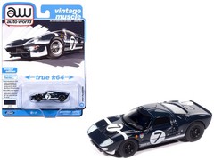 Autoworld 64522-AWSP208B 1/64 1965 Ford GT40 #7 Blue Black with White