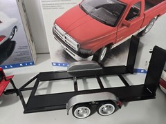 Testers 1-24 Dodge Ram. 57 Corvette Convertible & Trailer Metal Newly Built Nice