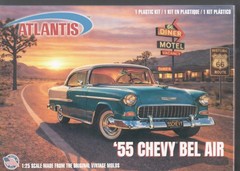 Atlantis 1374 1955 Chevrolet Belair HT Model Car Kit 1/25 Scale Route 66 Edition