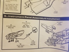 67 Shelby GT350 DASH from AMT 1:25 Model Kit 1967 Ford Mustang