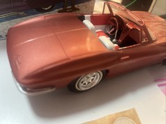 VTG AMT 1963 Chevrolet Corvette Conv Model Kit Built # 06-913-149 W/ Box