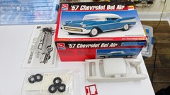 AMT 1957 Chevy Bel Air 1/25 Scale Plastic Model – Open Complete See Photos
