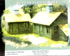 PEGASUS 1/72 Scale WW I or WW II Russian / Soviet Farm Houses Model Kit 7702 F/S