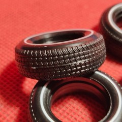 White Wall Tires 1977 GMC Van 1:25 scale model car part Revell