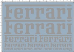 decals Ferrari (silver gray) for model kits(5757)