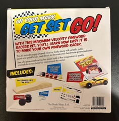 Maximum Velocity Pinewood Derby Racers (Conforms to ASTM D-4236) *NEW IN BOX*