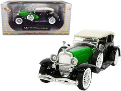 Signature Models 32310BK 1934 Duesenberg Black and Green 1/32 Diecast Model Car