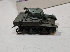 Academy Hobby Model Kits 1/35 Scale U S M3A1 Stuart Light Tank 1398 NEARLY BUILT