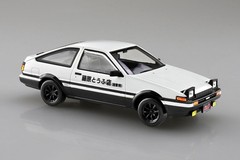 Aoshima Initial D Takumi AE86 Trueno 1/32 Snap Kit Color Mold Model Japan New