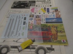 Nitto Mazda KB323 Familia & Gal Girl Model Kit 1980’s 1:24 Sc Complete Unbuilt