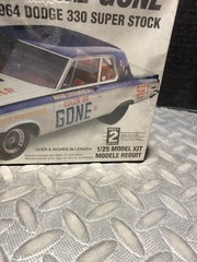 1:25 LINDBERG MODEL KIT COLOR ME GONE 64 DODGE 330 SUPER STOCK (FACTORY SEALED)