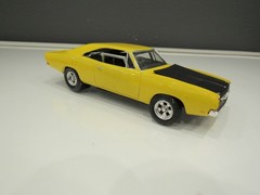 1969 Mopar Dodge Charger tubbed custom Car model Kit 1/25 Built vintage