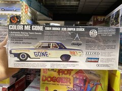 Lindberg 1:25 Color Me Gone 1964 Dodge 330 Super Stock Model Car Kit.