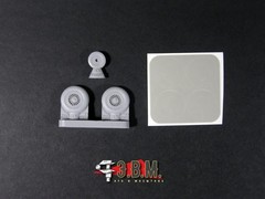 1:48 Resin Wheels Landing Gear for scale model De Havilland Vampire