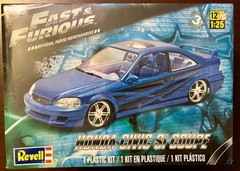 Revell Monogram Fast & Furious Honda Civic Si Coupe 1/25 Model Kit SEALED VTG