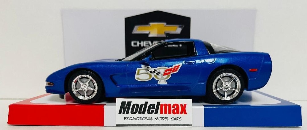 Rare New 2003 Corvette C5 50th Anniversary Blue Promo Model MODELMAX