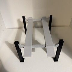 4 post model car lift 1:24 1:25 scale KIT Diorama In Black And Gray!! Paintable